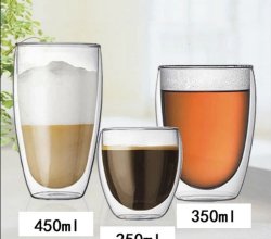 tasse café Verre double paroi
