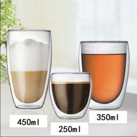 tasse café Verre double paroi