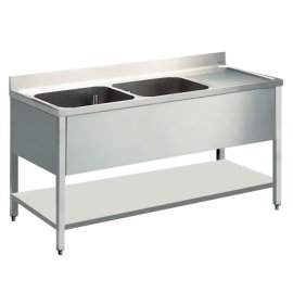 Plonge en Inox 1 Bac a Gauche 1.50 M BILGEINOX